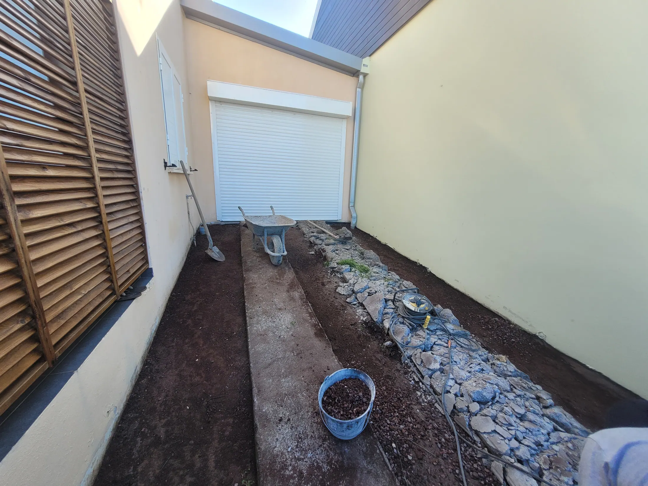 Accès garage avant travaux
